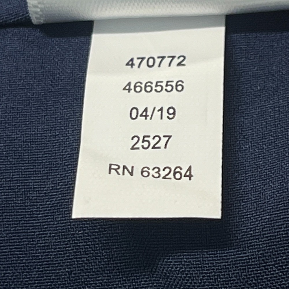 Sundays Womens 14 Navy Travel Pants Stretch Pull On Ruched Tie Cuff Ankle Resort - Picture 12 of 12